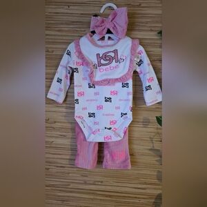 Bebe Baby Outfit with Bib